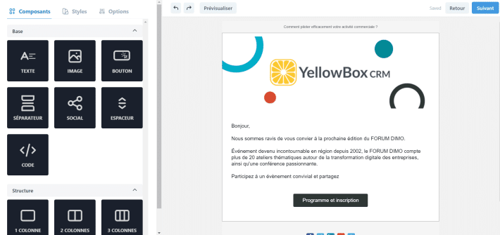 créez vos-campagnes et scénarios automatisés grâce à la connexion entre yellowbox crm et webmecanik