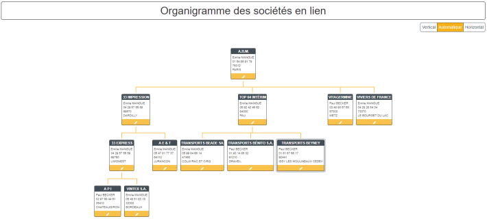 YellowBox Orga - Organigramme