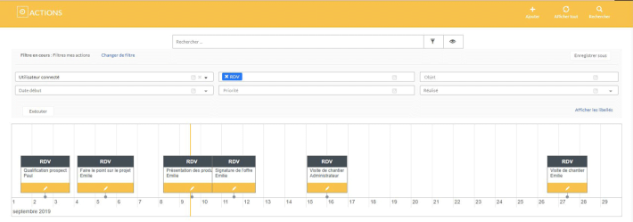 yellowbox timeline crm